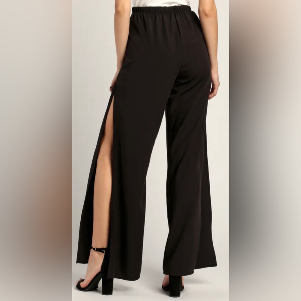 Lulus - Going Places - Wide Leg Pants - Black - Size Small - NWT - Picture 3 of 4
